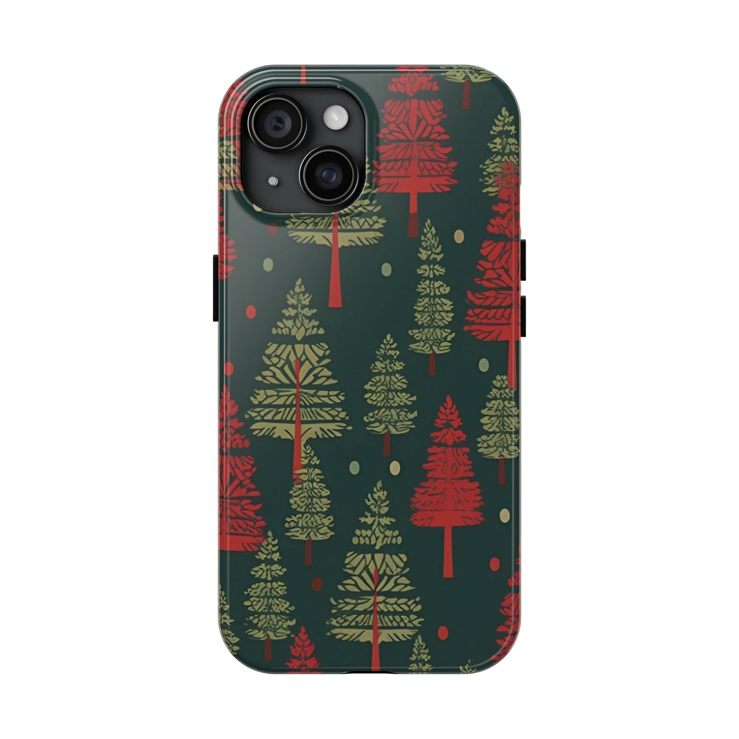 Retro Christmas Trees Pattern - iPhone Series Case