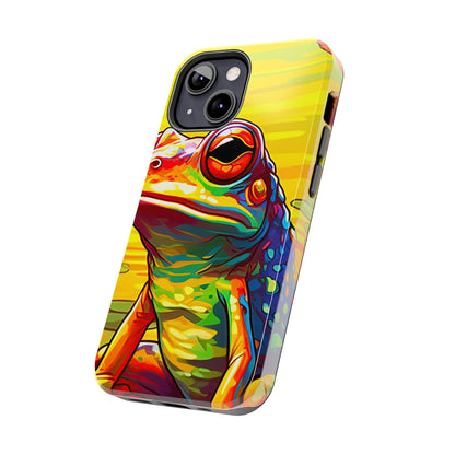 Vibrant Rainbow Frog Design – iPhone Series Case