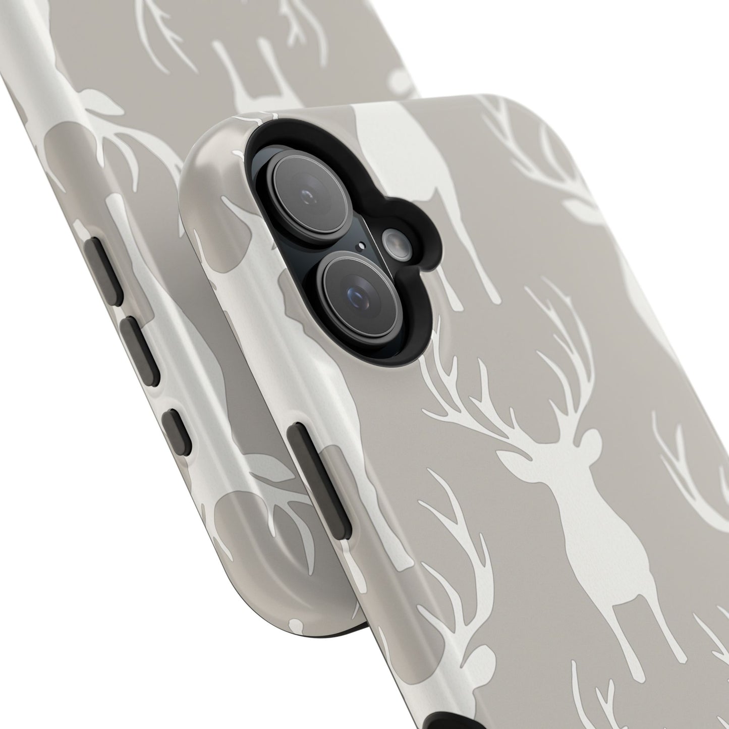 Minimalist Deer Silhouette MagSafe Pattern – iPhone Series Case