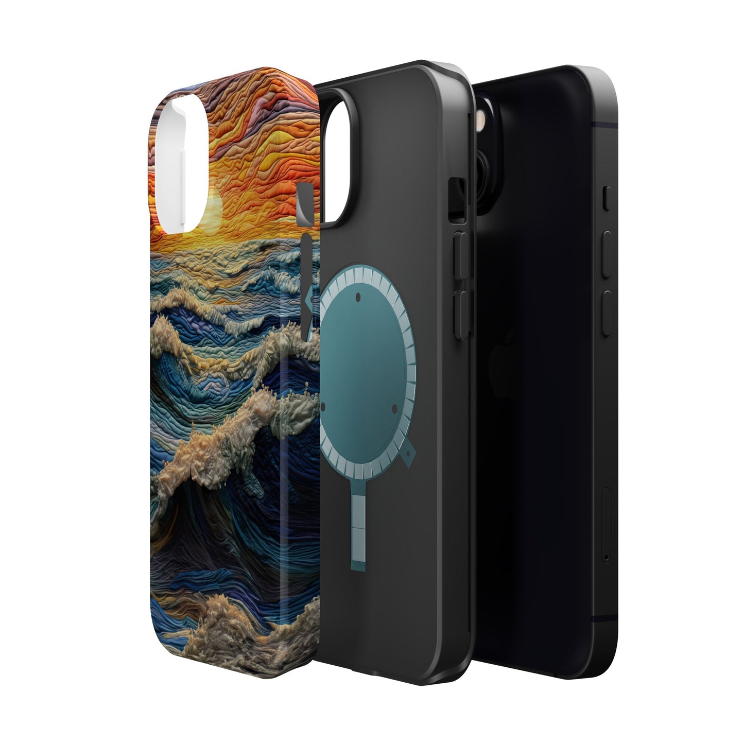 Ocean Sunset Tapestry Waves – MagSafe iPhone Series Case