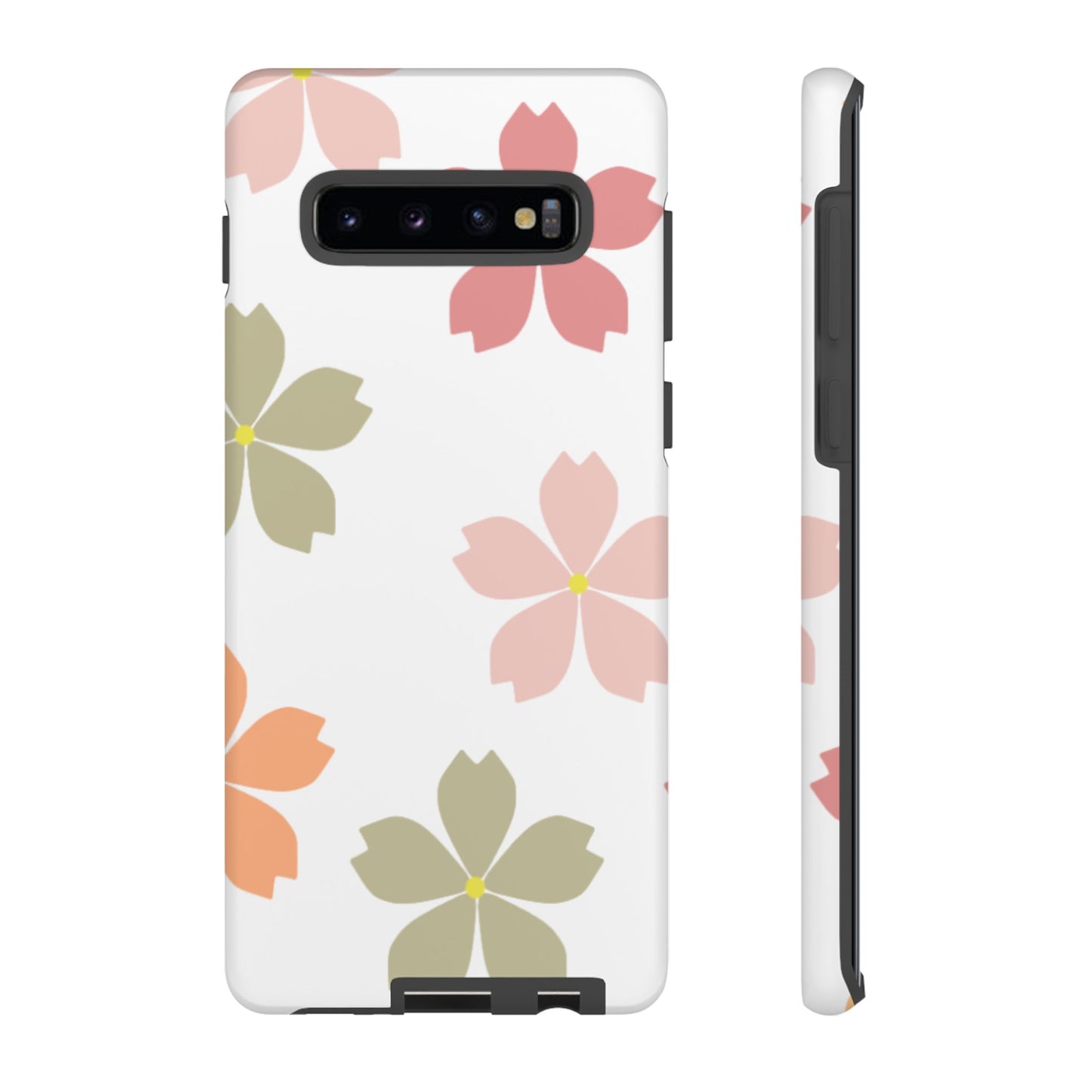 Pastel Sakura Blossom Tough Samsung Galaxy Case – Durable Design with Soft Matte Finish