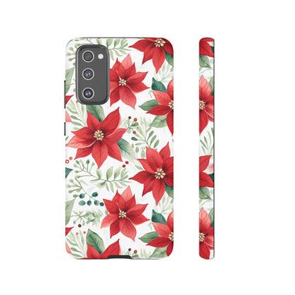 Festive Poinsettia Holiday Pattern – Samsung Galaxy Series Case