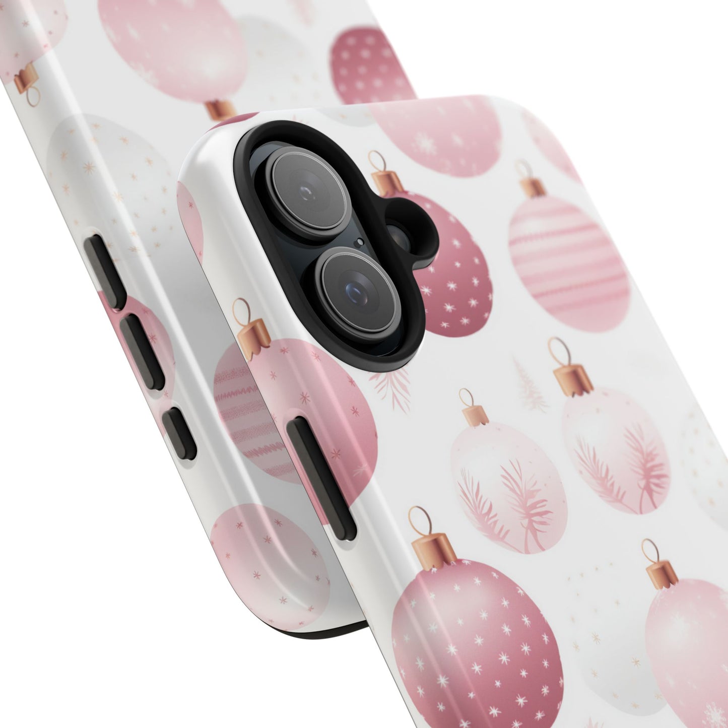 iPhone Case: Merry in Pink – Christmas Balls