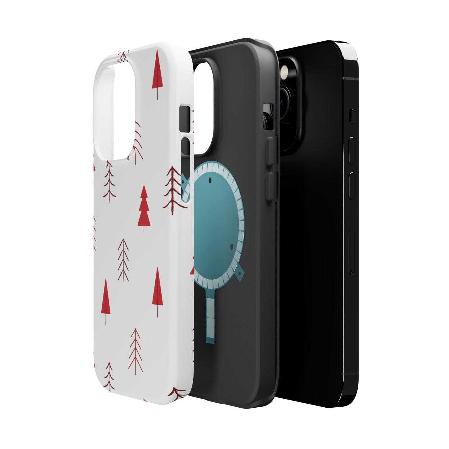 Scandi Red Pine Trees - MagSafe iPhone Series Case