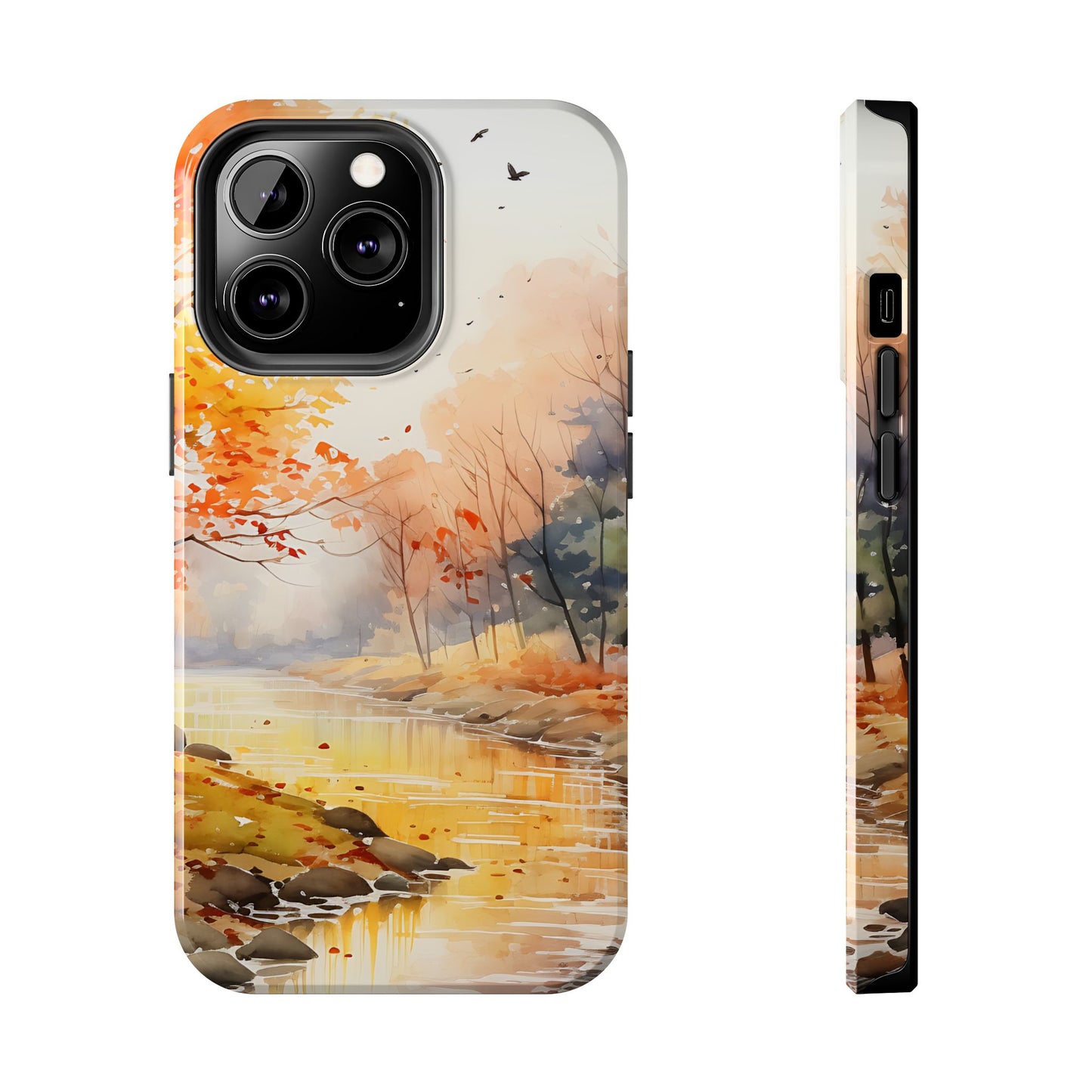 Autumn River Serenity – iPhone Case