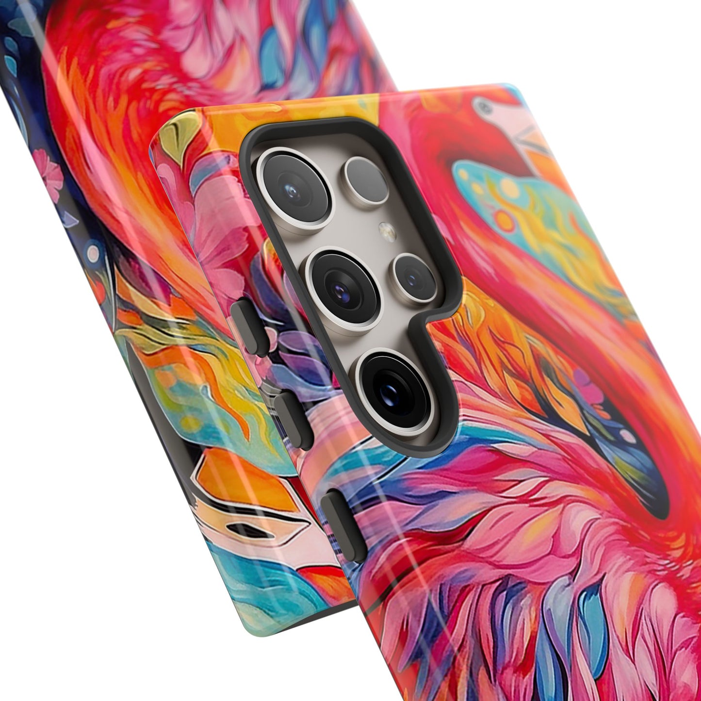 Flamingo Fiesta – Vibrant Flamingo Samsung Galaxy Phone Case