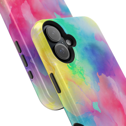 Pastel Watercolor Dream MagSafe iPhone Case – Slim Profile, Glossy Finish