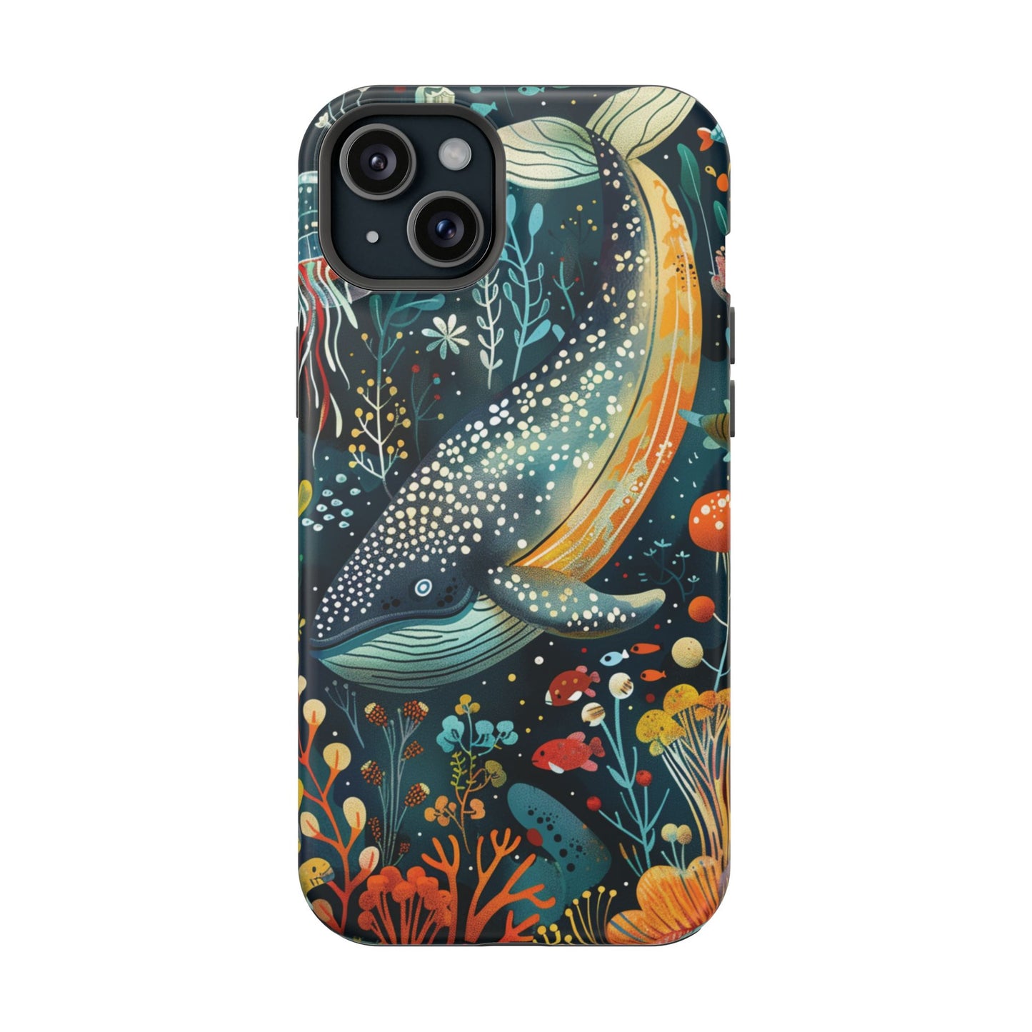 Oceanic Elegance Whale iPhone Case