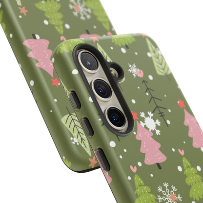 Whimsical Christmas Tree Pattern – Samsung Galaxy Series Case