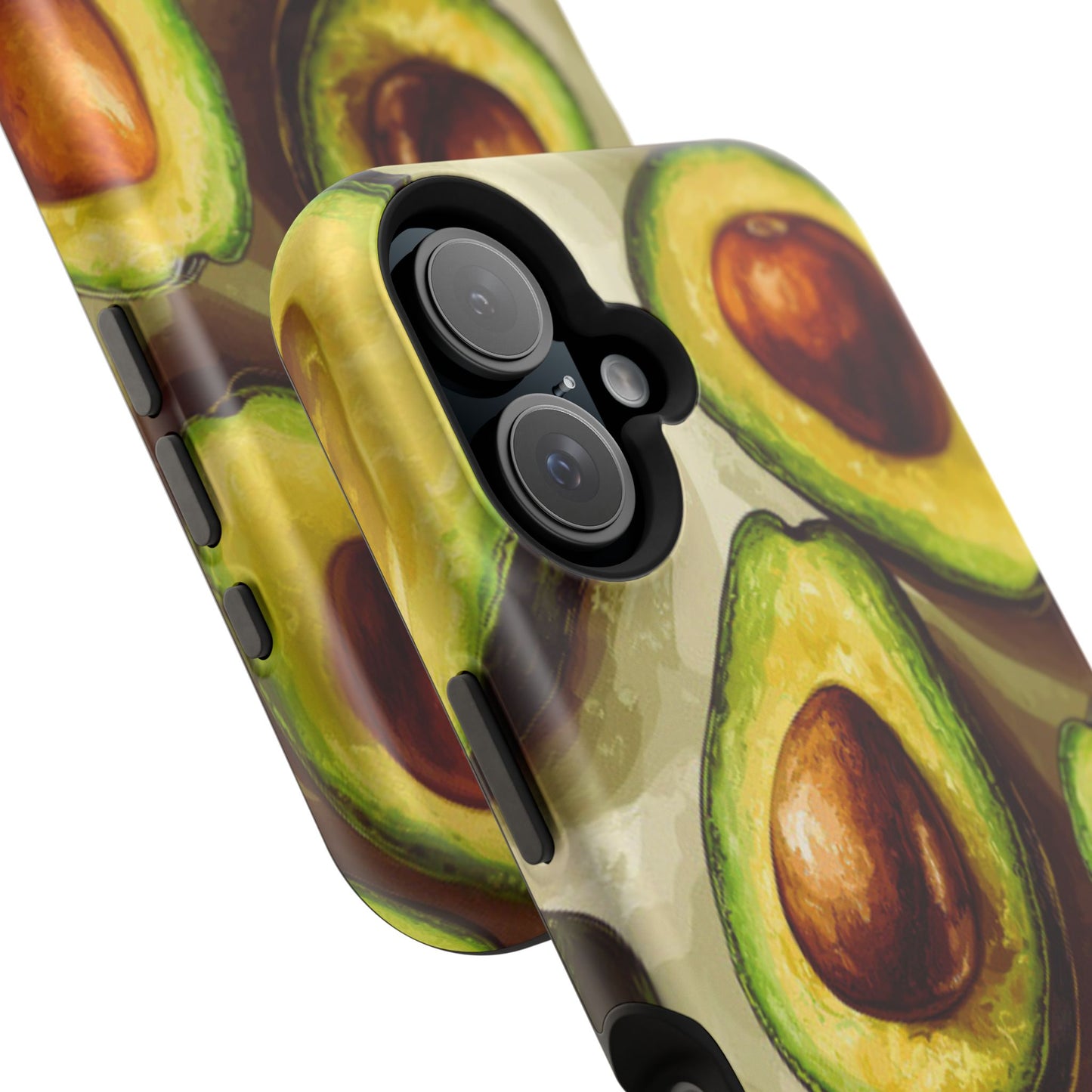 Realistic Avocado MagSafe iPhone Case – Detailed Green Fruit Design, Shockproof Protection