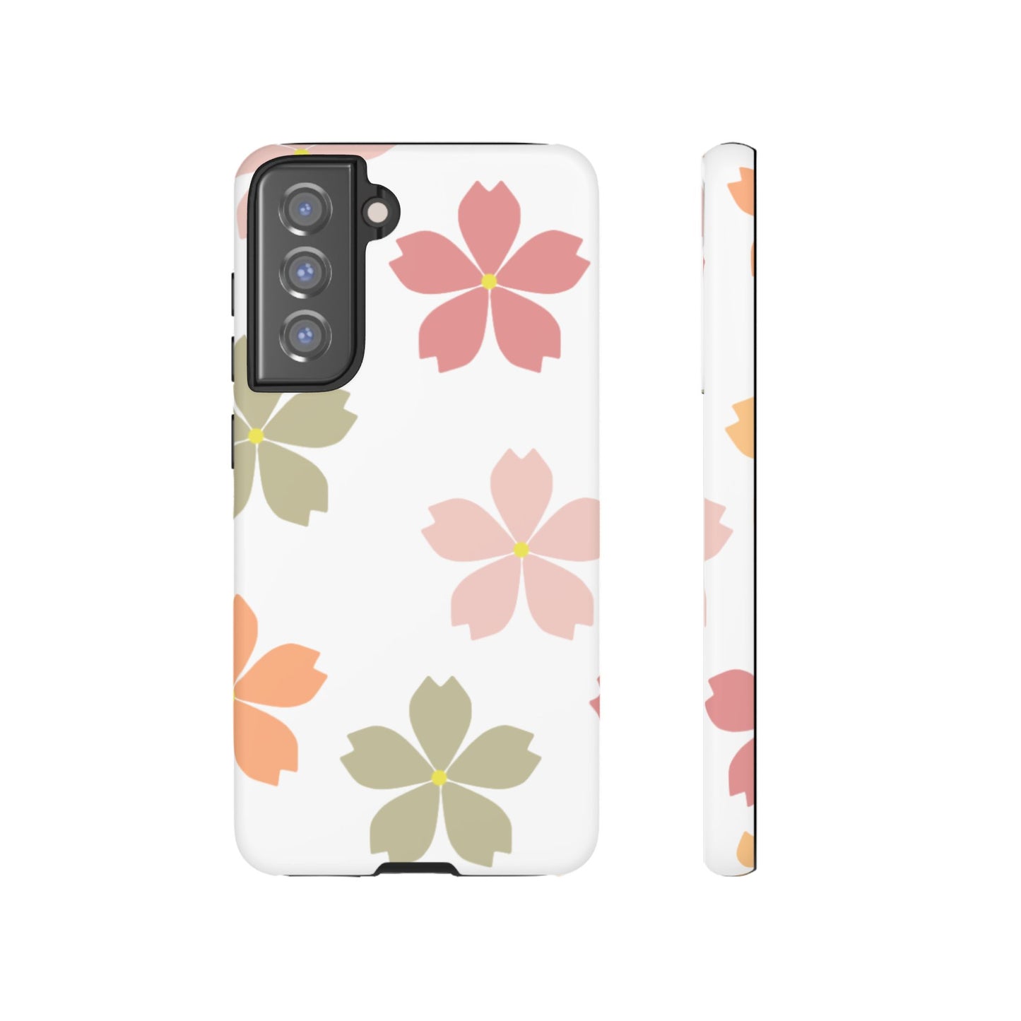 Pastel Sakura Blossom Tough Samsung Galaxy Case – Durable Design with Soft Matte Finish