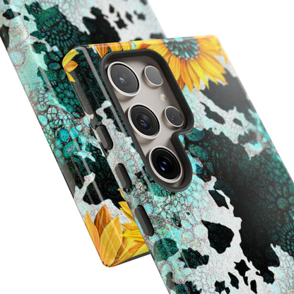 Boho Turquoise Sunflower Lace - Samsung Galaxy Series Case