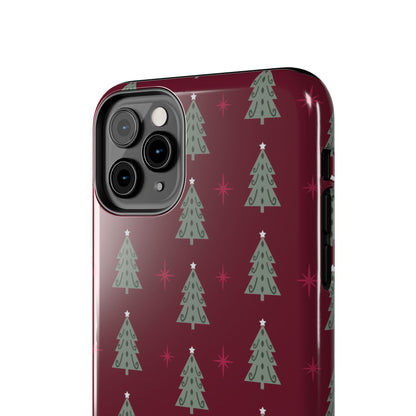 Retro Christmas Tree Pattern – iPhone Series Case