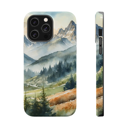 Serene Alpine Forest - MagSafe iPhone Case