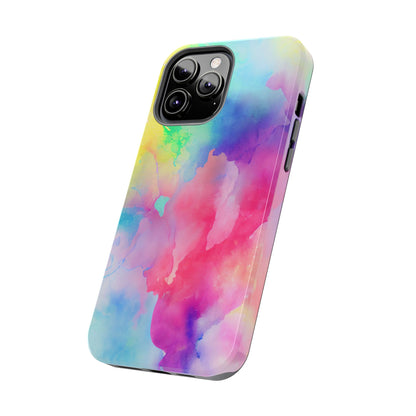 Pastel Watercolor Dream iPhone Case – Slim Profile, Glossy Finish