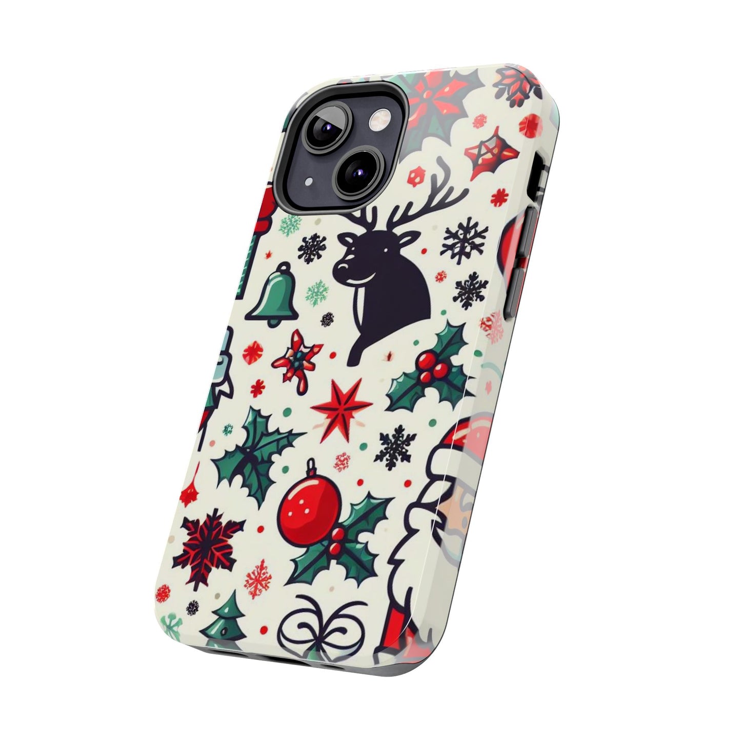 Cartoon Christmas Cheer – iPhone Case