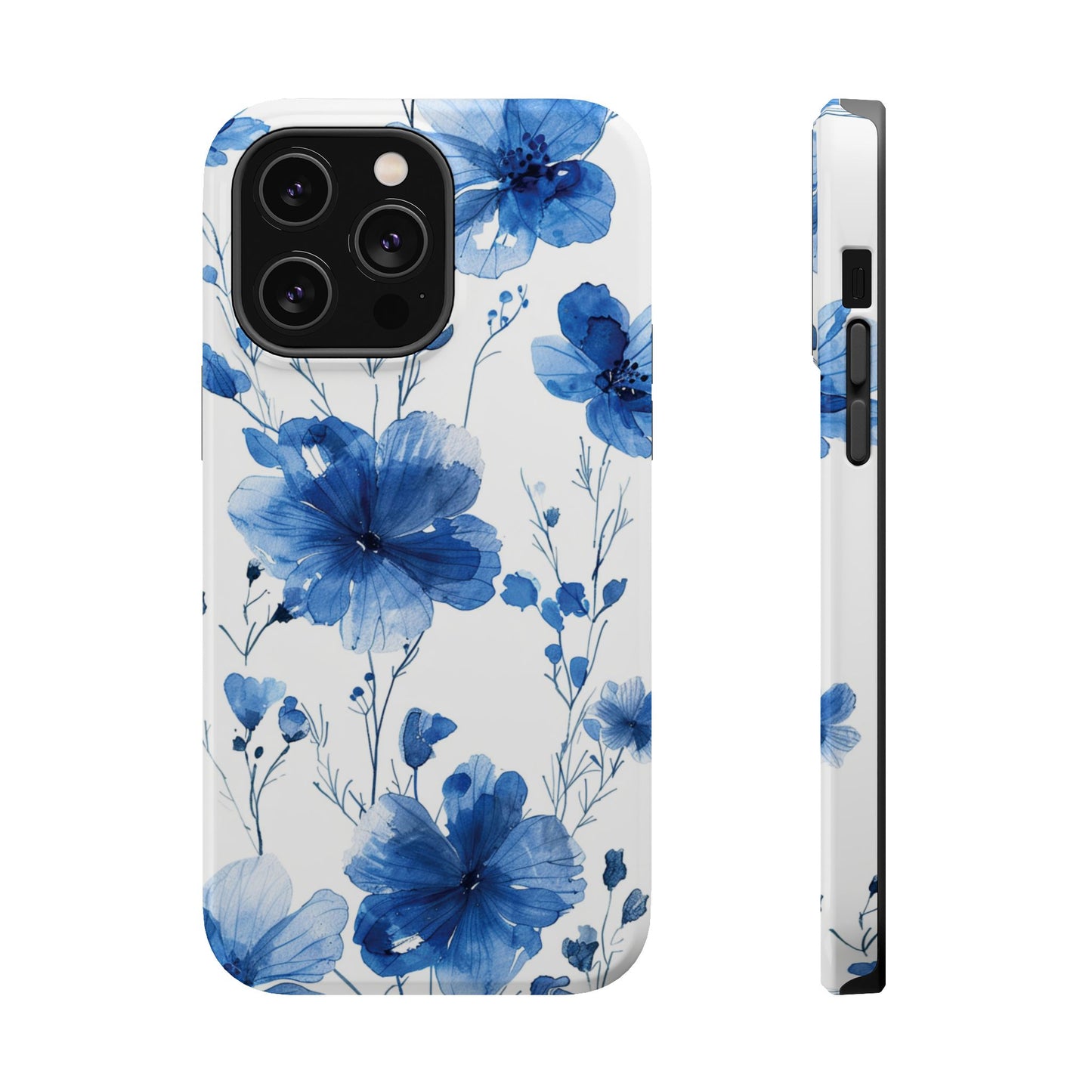 Ethereal Blue Blossoms iPhone Case