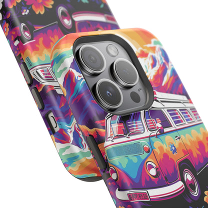 Groovy Floral Sunset Van – MagSafe iPhone Series Case