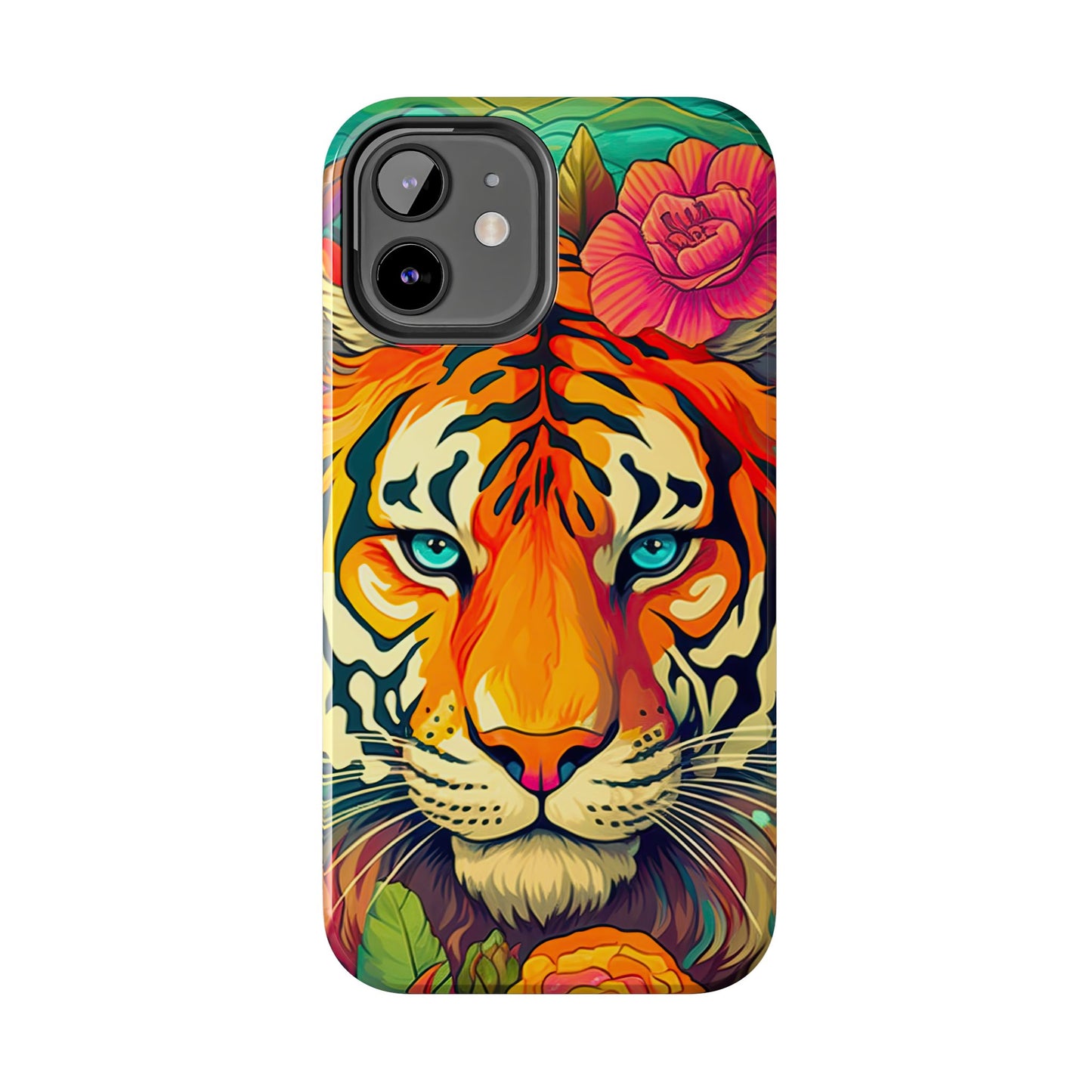 Fierce Rainbow Tiger Art - iPhone Series Case