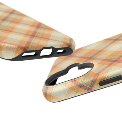 MagSafe Case - Warm Autumn Plaid Design