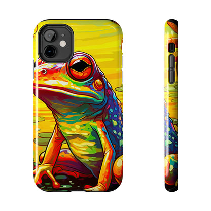 Vibrant Rainbow Frog Design – iPhone Series Case