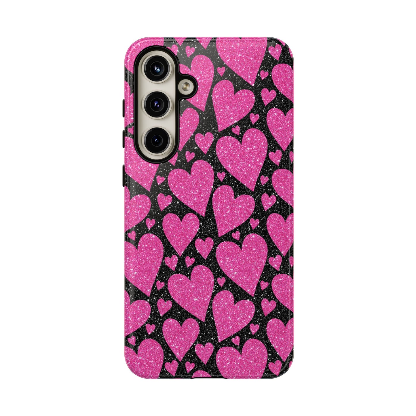 Glitter Hearts Samsung Galaxy Case