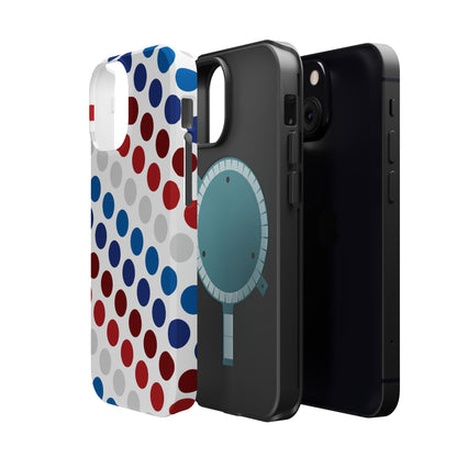 Patriotic Polka Dots - MagSafe iPhone Case