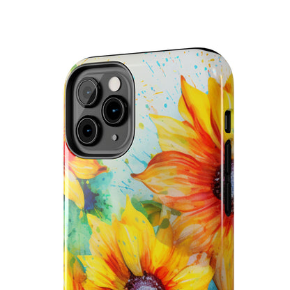 Watercolor Sunflower Splash - iPhone Series Case