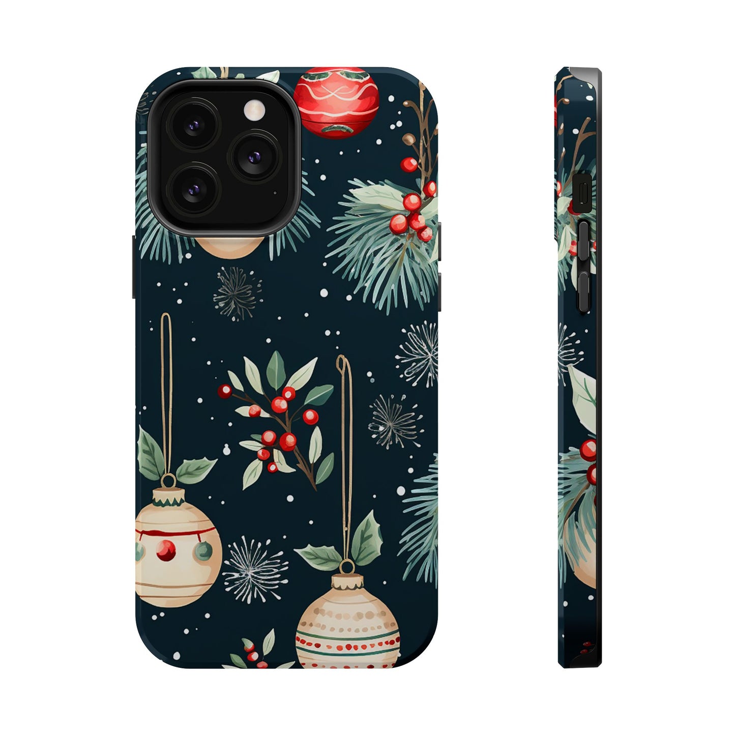 Elegant Christmas Ornaments and Pine - MagSafe iPhone Series Case