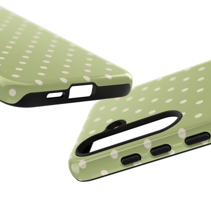 Sage Green Polka Dots – Samsung Galaxy Case