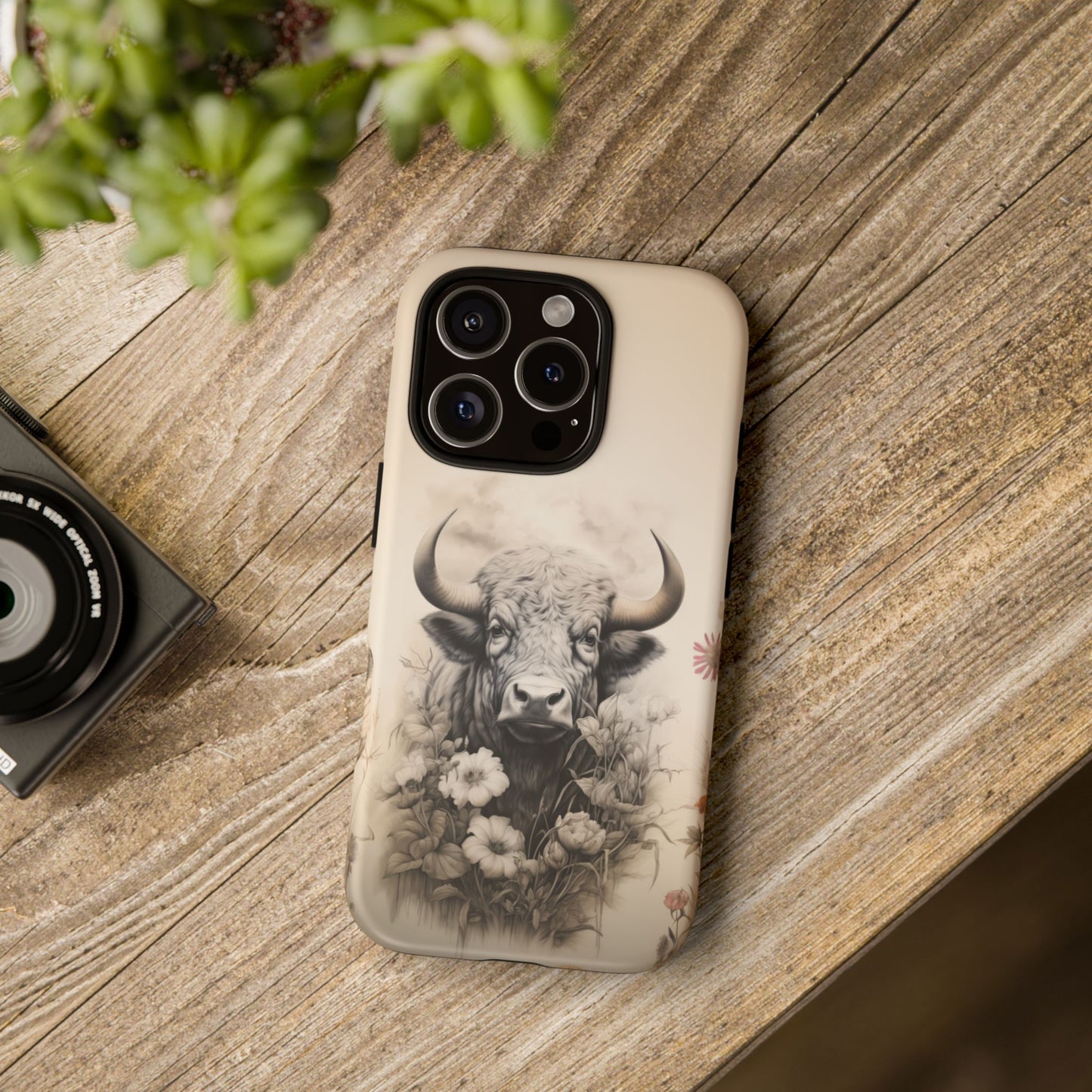 Rustic Cow Case | Floral Western Farmhouse Design