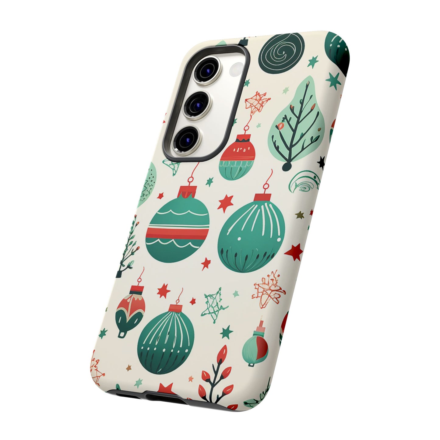 Vintage Christmas Ornaments Pattern – Samsung Galaxy Series Case