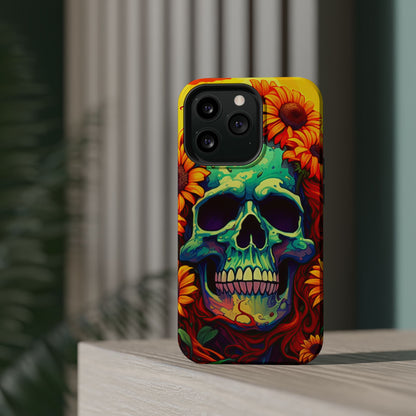 Sun Kissed Skull MagSafe iPhone Case