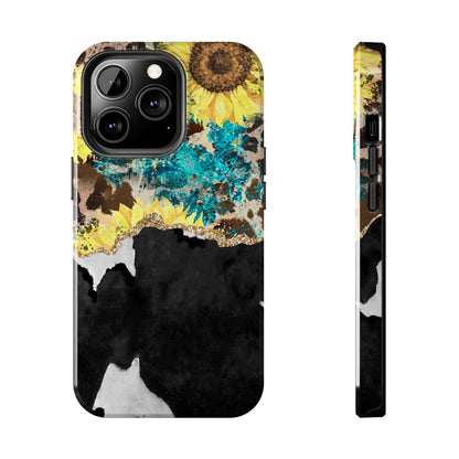 Rustic Sunflower Leopard Glam - iPhone Series Case