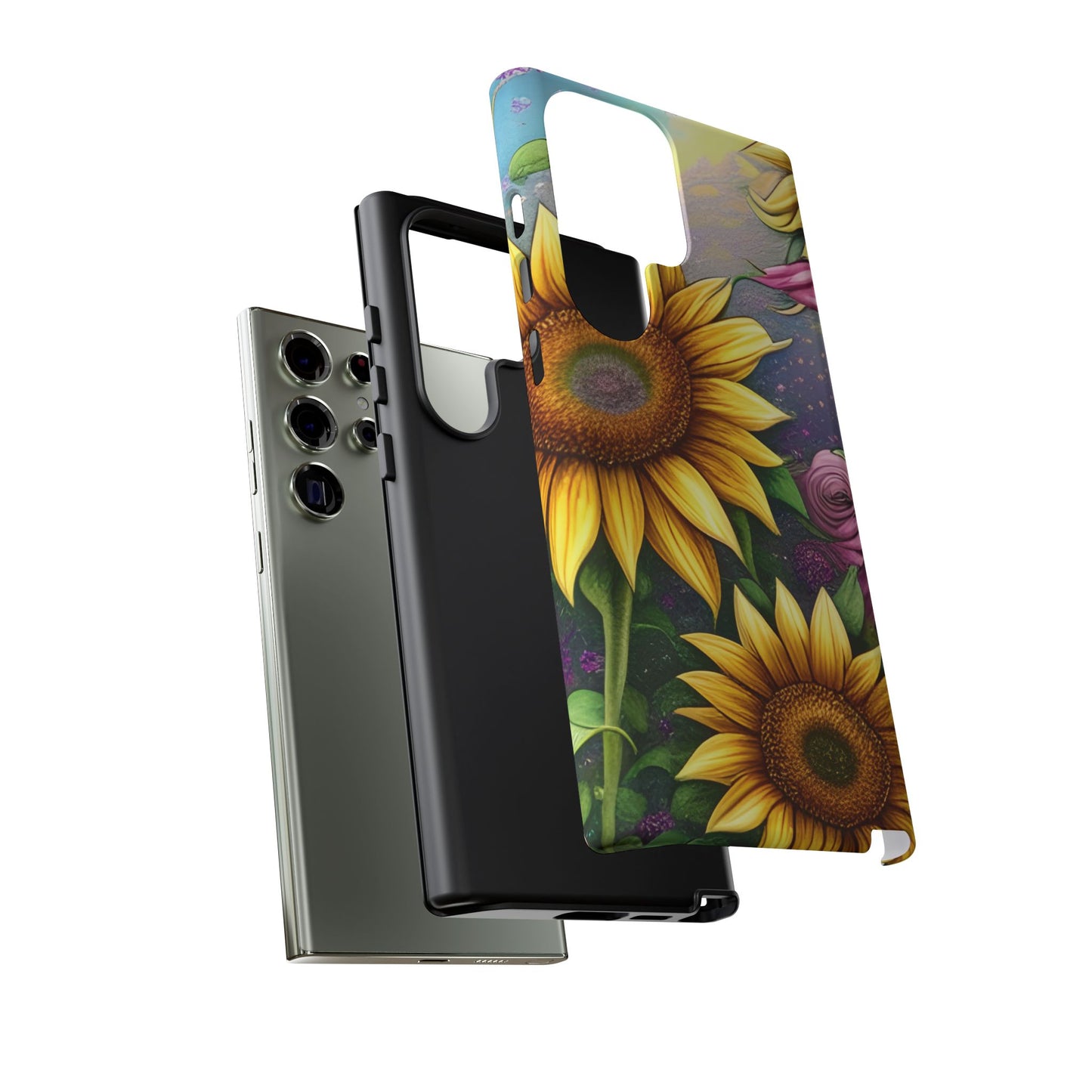 Whimsical Sunflower & Rose Garden - Samsung Galaxy Series Case