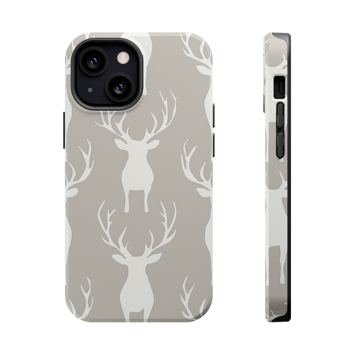 Minimalist Deer Silhouette MagSafe Pattern – iPhone Series Case