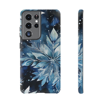 Winter’s Embrace – Blue Snowflake Samsung Galaxy Case