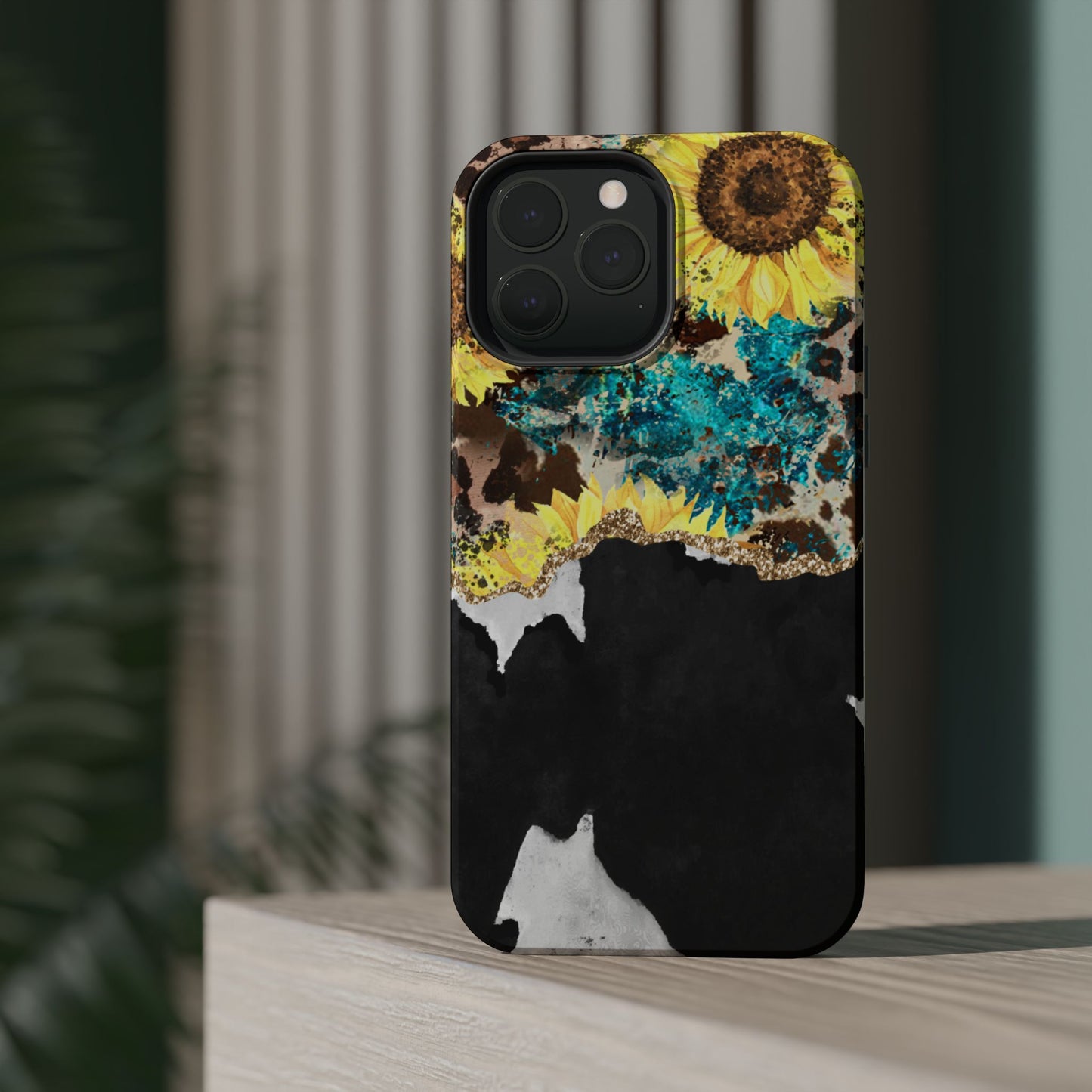 Rustic Sunflower Leopard Glam - MagSafe iPhone Series Case