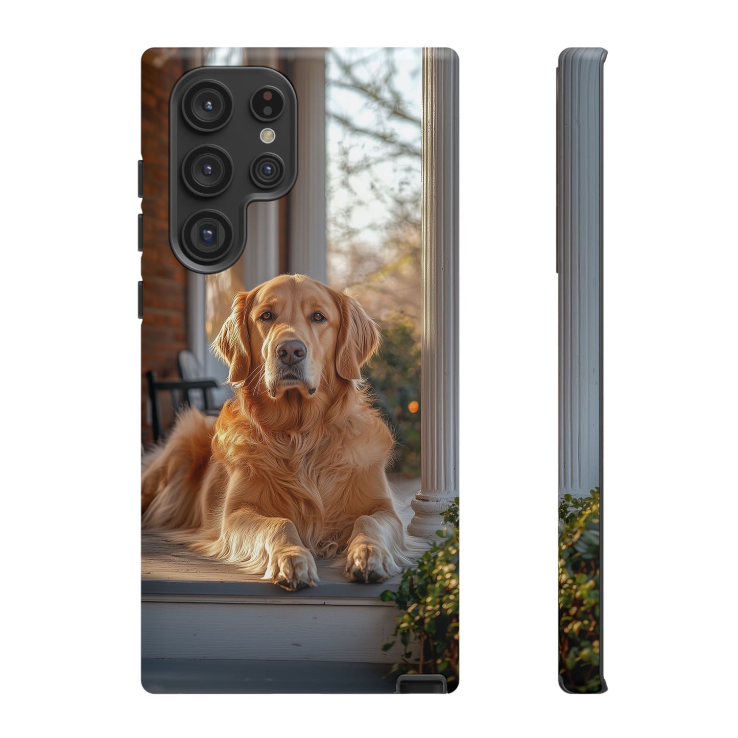 Golden Retriever on Porch - Samsung Galaxy Series Case