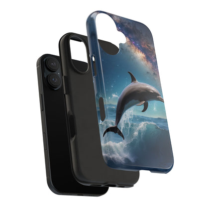 Dolphin Galaxy Splash - iPhone Case