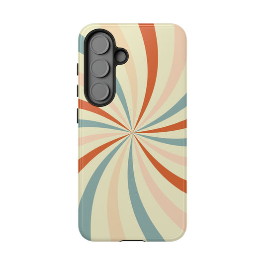 Retro Swirl Samsung Galaxy Case – Durable, Vintage-Inspired Design with Dual-Layer Protection