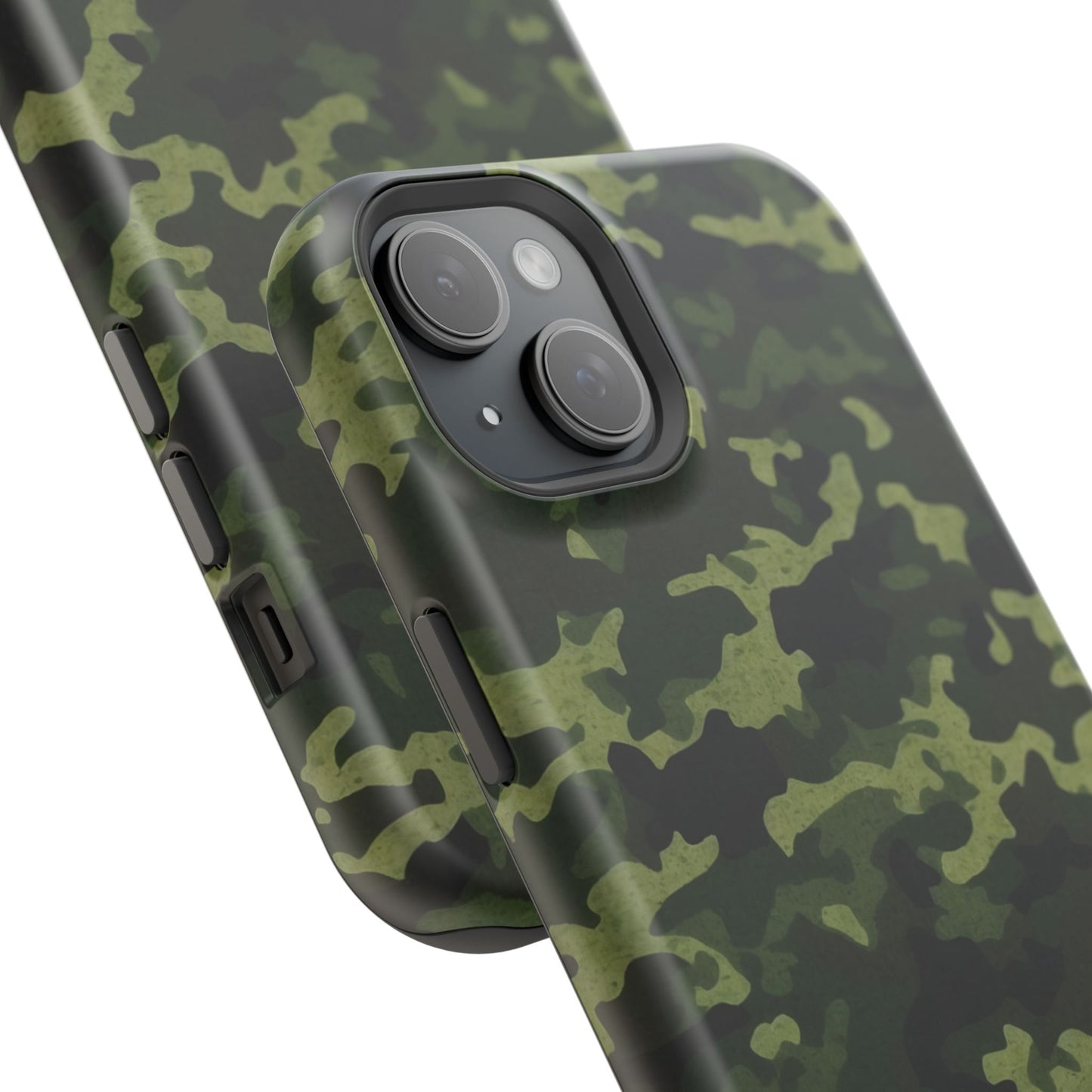 Dark Green Camouflage – MagSafe iPhone Case, Slim and Drop-Resistant