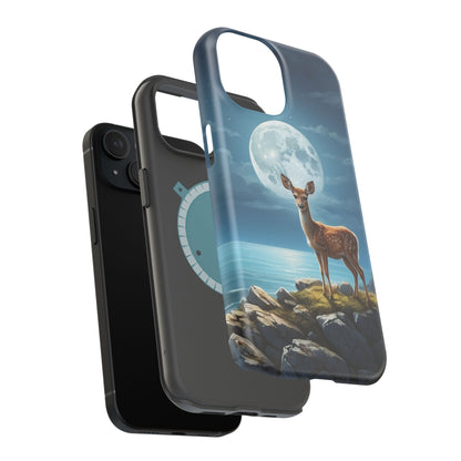 Enchanted Fawn Under the Moonlit Sky MagSafe iPhone Case