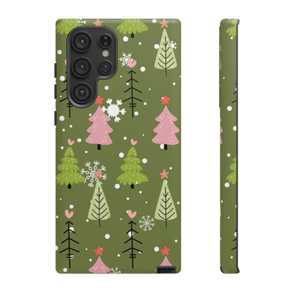 Whimsical Christmas Tree Pattern – Samsung Galaxy Series Case