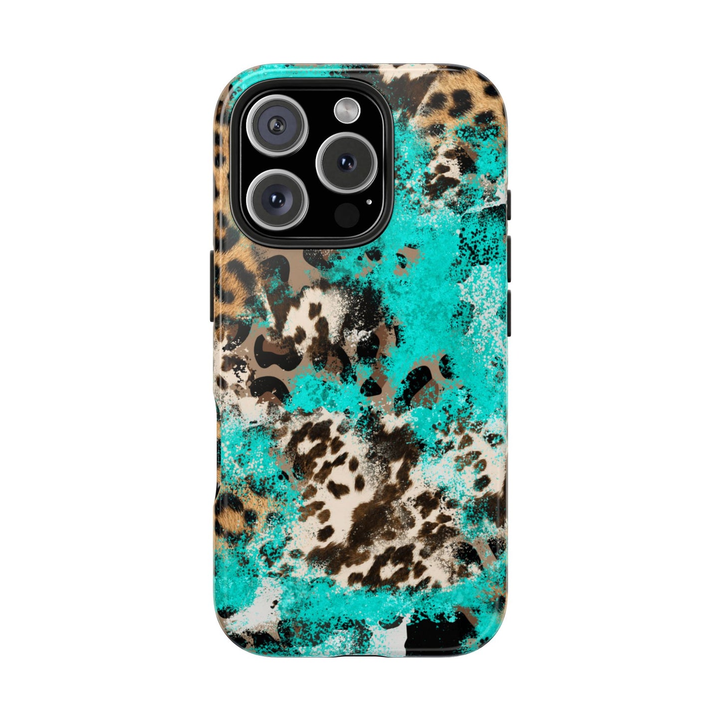 Aqua Splash Leopard - iPhone Series Case