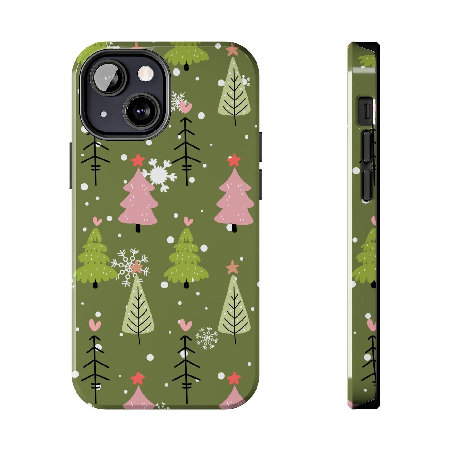 Whimsical Christmas Tree Pattern – iPhone Series Case