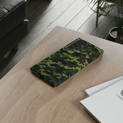 Dark Green Camouflage – Samsung Galaxy Case, Durable and Stylish