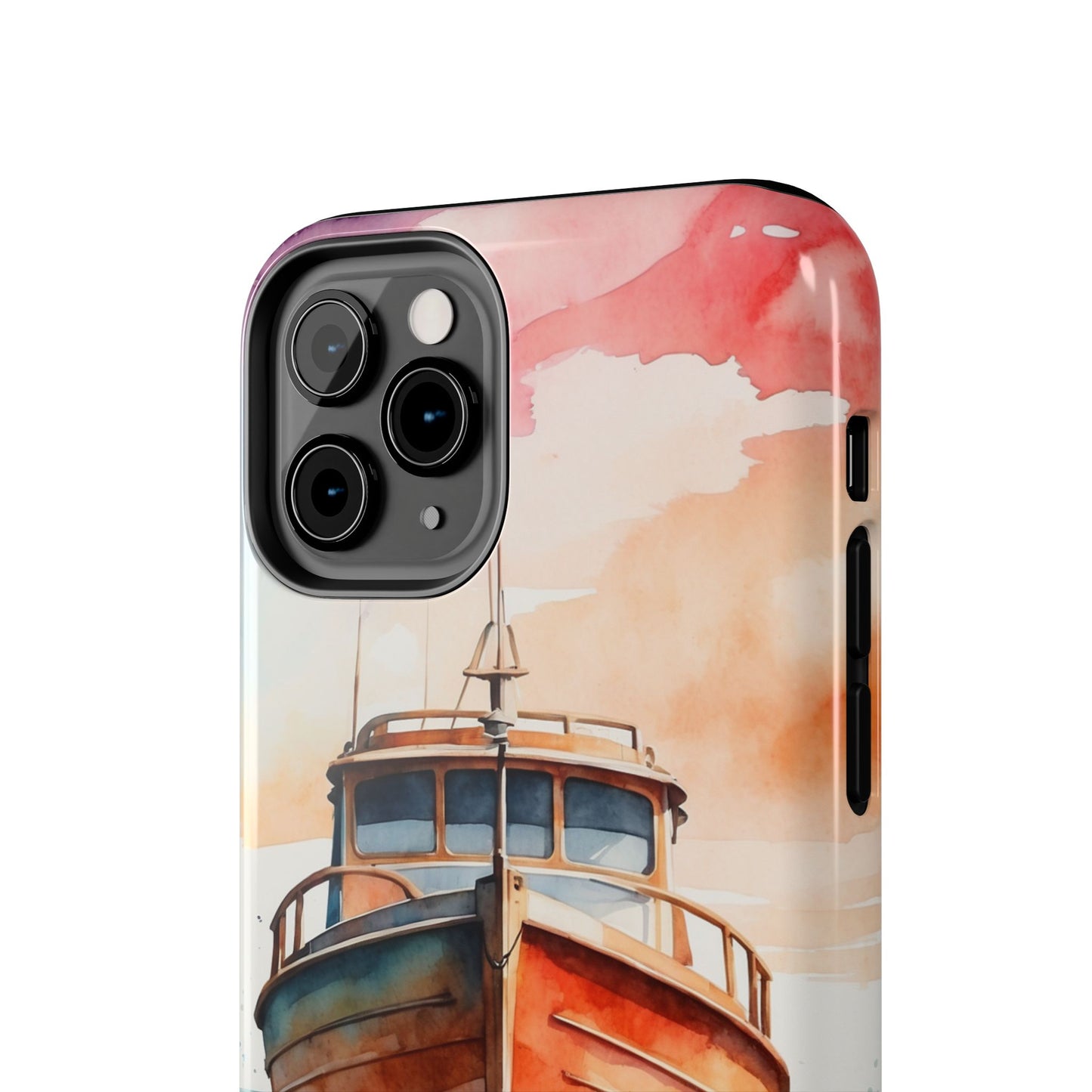 Sunset Sail Watercolor Boat – iPhone Series Case