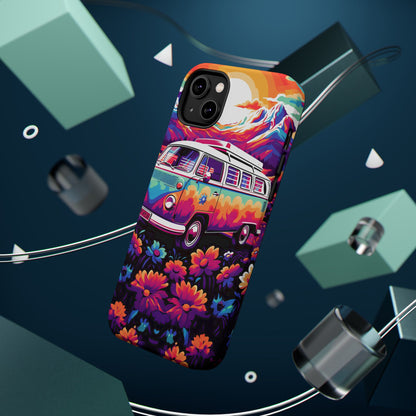 Groovy Floral Sunset Van – MagSafe iPhone Series Case