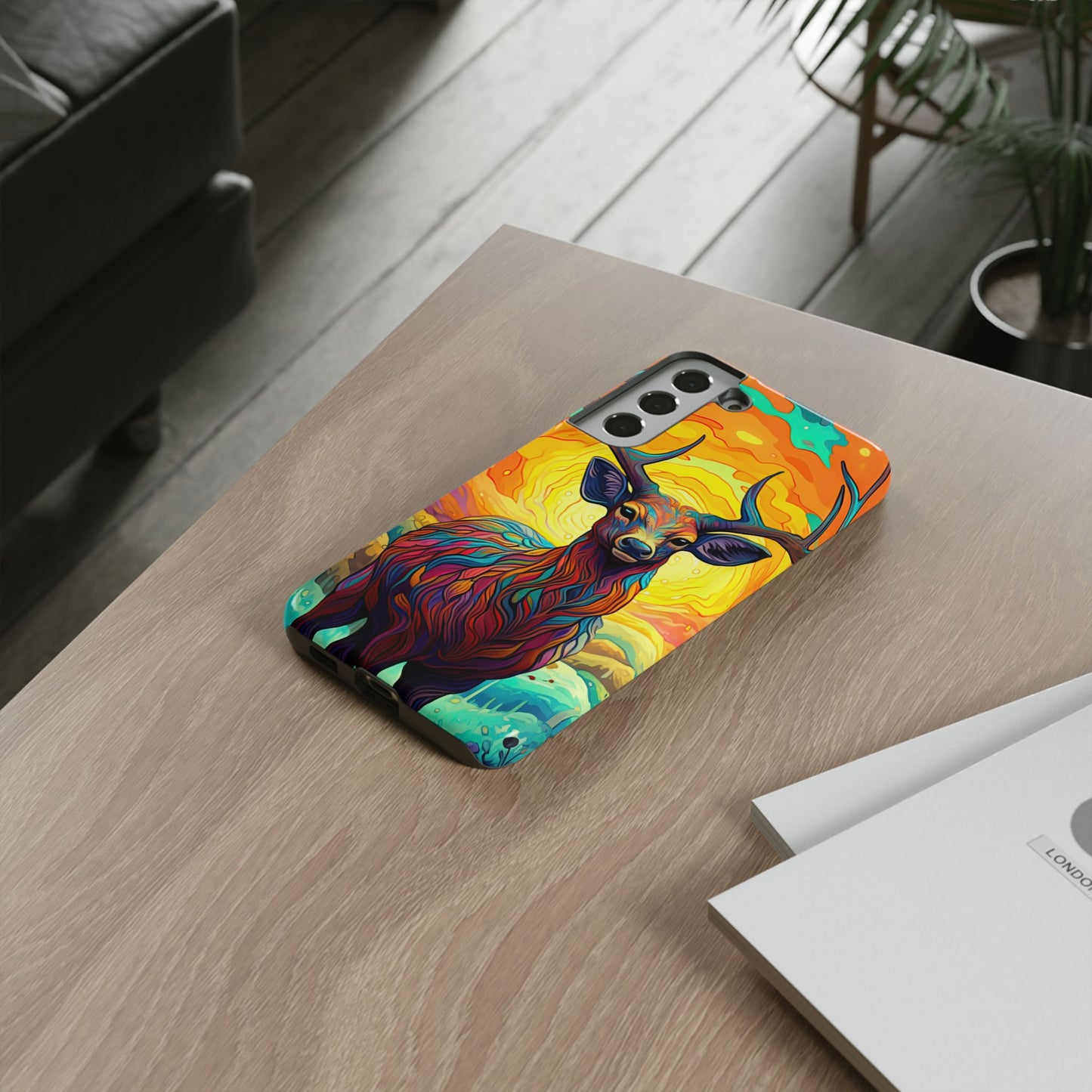 Vibrant Stag in Bloom – Samsung Galaxy Case